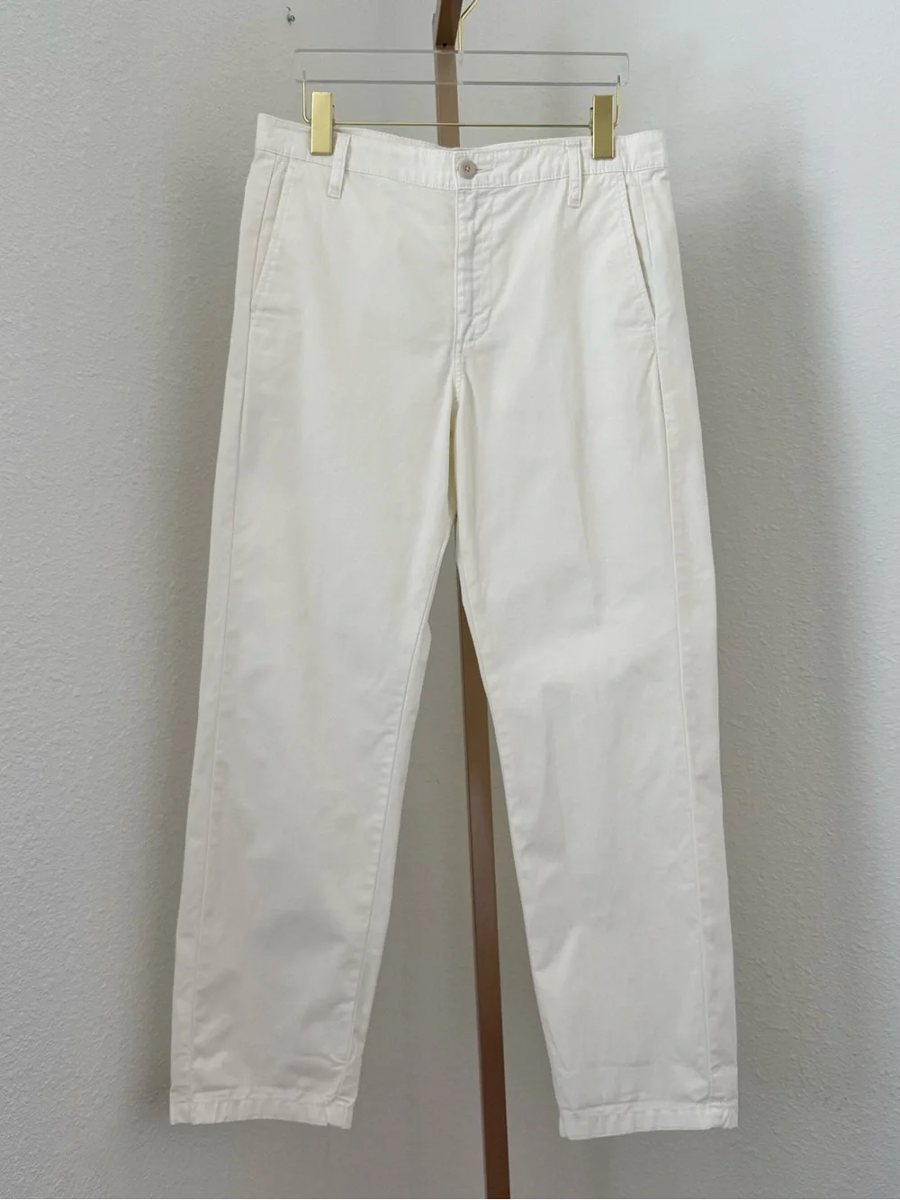 J.Crew Slouchy Boyfriend Chino Pants Women’s 27 Reimagined Ivory/Cream Straight